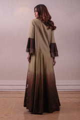 Designer Multicoloured Jacket & Overlay Set sasyafashion