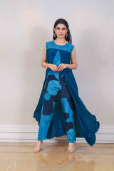 Designer Blue colour jumpsuit sasyafashion