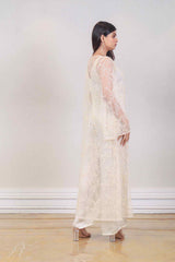 Designer Off white colour jumpsuit sasyafashion