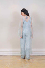 Designer Blue colour jumpsuit sasyafashion
