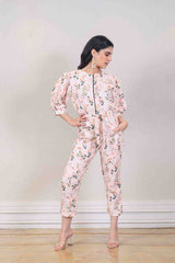 Designer Baby pink colour jumpsuit sasyafashion