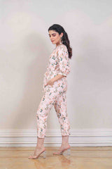 Designer Baby pink colour jumpsuit sasyafashion