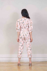 Designer Baby pink colour jumpsuit sasyafashion