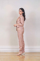 Designer Pink colour Blazer set sasyafashion