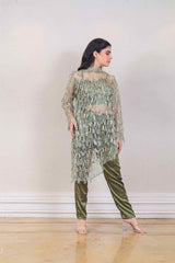 Designer Green colour co-ord sasyafashion
