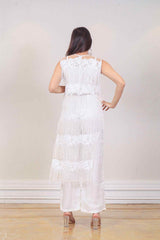 Designer White colour co-ord sasyafashion