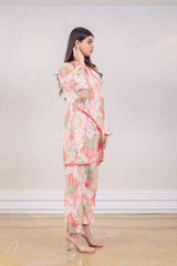 Designer Peach colour co-ord sasyafashion