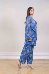 Designer Blue colour co-ord sasyafashion