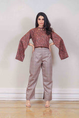 Designer Rust and light brown colour Co-ord sasyafashion