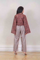 Designer Rust and light brown colour Co-ord sasyafashion
