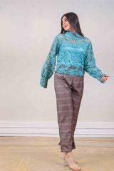 Designer Blue colour Top sasyafashion