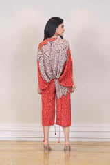 Designer Orange colour co-ord sasyafashion