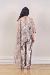 Designer Golden colour jumpsuit sasyafashion