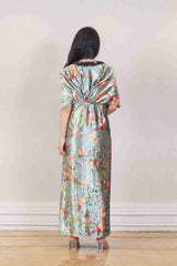 Designer Pista green colour Gown sasyafashion