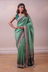 Designer Silk Handloom Embedded Sequin Saree sasyafashion