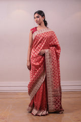 Designer Embedded with fancy adorments Handloom Silk Saree sasyafashion