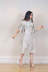 Designer Gray colour Dress sasyafashion