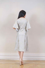 Designer Gray colour Dress sasyafashion