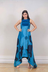 Designer Blue colour Dress sasyafashion