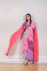 Designer Pink colour jumpsuit sasyafashion