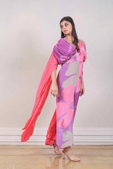 Designer Pink colour jumpsuit sasyafashion