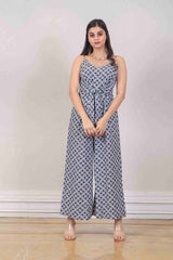 Designer White colour jumpsuit sasyafashion