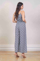 Designer White colour jumpsuit sasyafashion