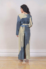 Designer Gray and Beige colour Jumpsuit sasyafashion