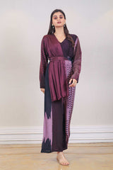 Designer Wine colour Jumpsuit sasyafashion