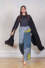 Designer Black and Gray colour Jumpsuit sasyafashion