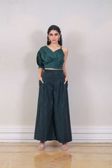 Designer Bottel Green colour Co-ord sasyafashion