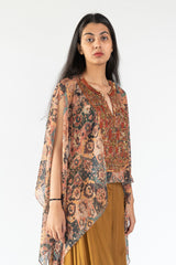 Kaftan Top in Rust Colour sasyafashion