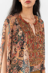 Kaftan Top in Rust Colour sasyafashion