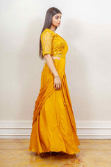 Designer Yellow Colour Skirt Top sasyafashion