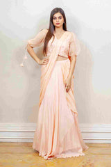 Designer Pink Colour Skirt Top sasyafashion