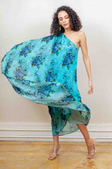 Designer Blue colour Dress sasyafashion