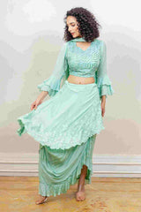 Designer party wear indowestern sasyafashion