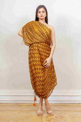 Designer Yellow colour Dress sasyafashion