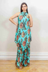 Designer Blue colour Co-ord sasyafashion