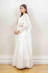 Designer White Colour Dress sasyafashion