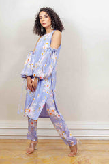 Designer Lavender colour Co-ord sasyafashion
