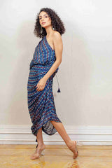 Designer Navy blue colour Dress sasyafashion
