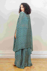 Designer Green Co-ord with Jacket sasyafashion