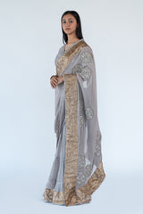 Lampi Sari in Grey Colour sasyafashion