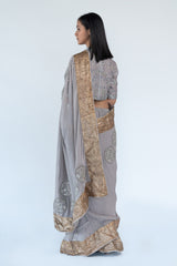 Lampi Sari in Grey Colour sasyafashion