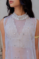Mesh Pant in White colour sasyafashion