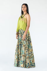 Off Shoulder in Light Green Colour sasyafashion