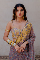 Regular sari in Grey Colour sasyafashion