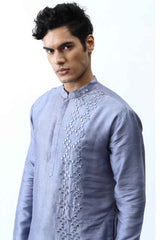 Cool Grey Mirror Kurta set. sasyafashion
