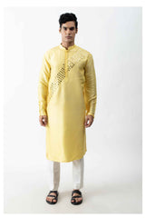 Yellow Mirror Kurta Set. sasyafashion